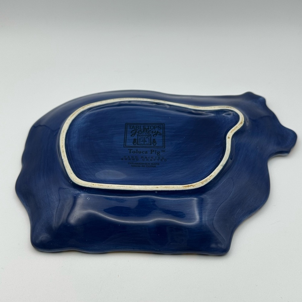 Tabletops Gallery “Toluca Pig” Ceramic Dish/Platter - Picture 5 of 8